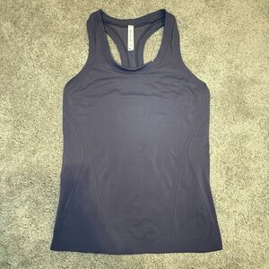 Athleta Womens S Scoop Neck Racerback Workout Sleeveless Tank Seamless Purple